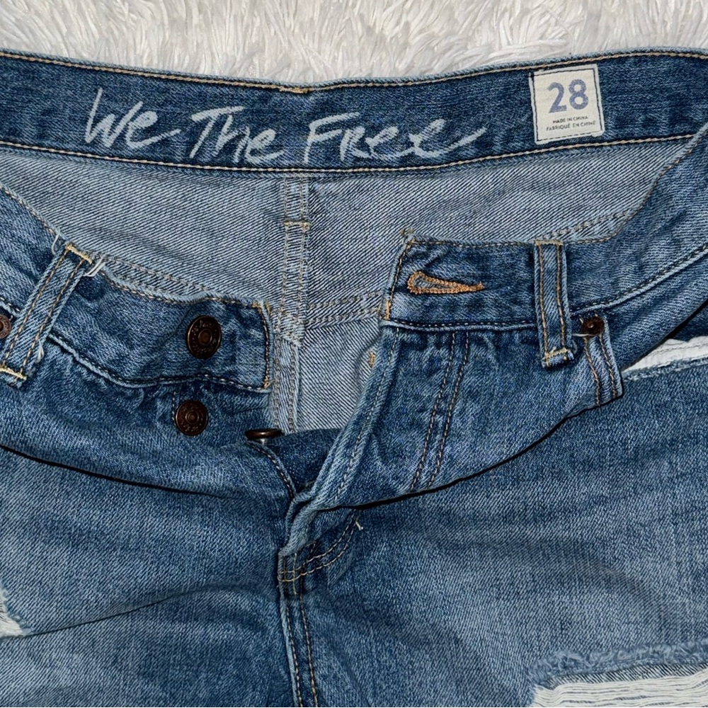 We The Free Blue Jean Shorts - Picture 1 of 3